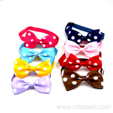 Multicolor pet accessories dot pet tie adjustable supply